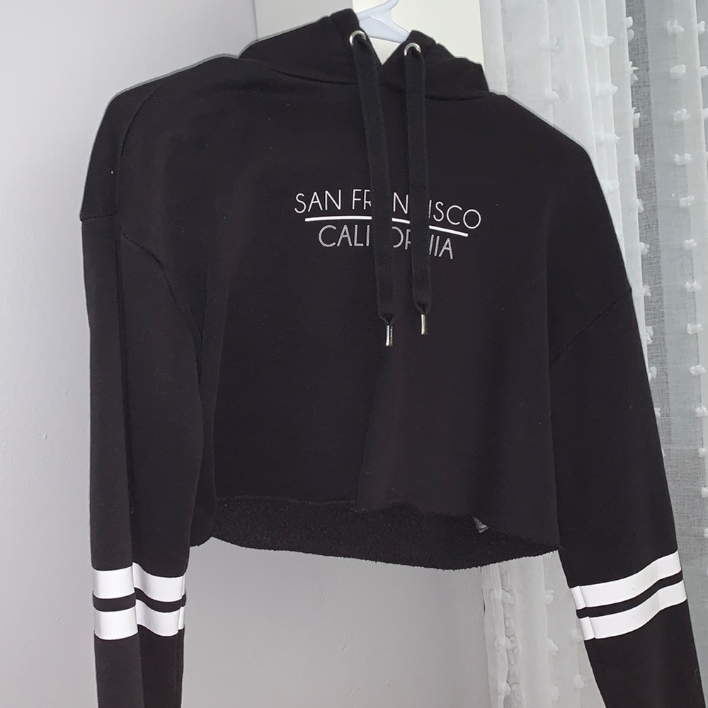 SAN FRANCISCO CALIFORNIA CROP HOODIE